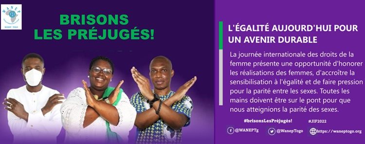 WANEP-Togo/8 Mars : Demandons l’égalité des droits pour les deux sexes
